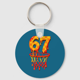 Cool Basketball 67 Six Seven Key Ring
