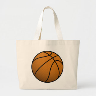 Cool Basketball and Custom Sports B Ball Large Tote Bag