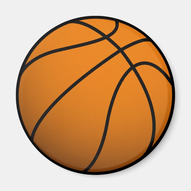 Cool Basketball and Custom Sports B Ball Magnet (Front)