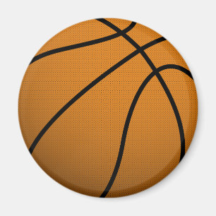 Cool Basketball and Custom Sports B Ball Magnet
