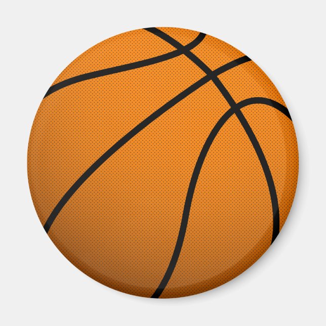 Cool Basketball and Custom Sports B Ball Magnet (Front)
