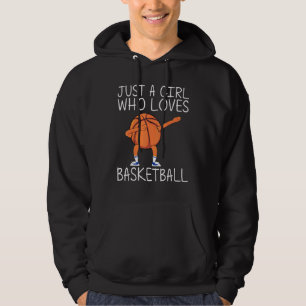 Cool Basketball Art For Girls Kids Dabbing Ball Te Hoodie