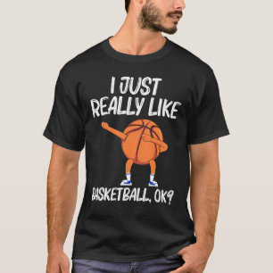 Cool Basketball Art For Men Women Dabbing Ball Tea T-Shirt