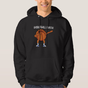 Cool Basketball Art For Women Mum Dabbing Ball Tea Hoodie