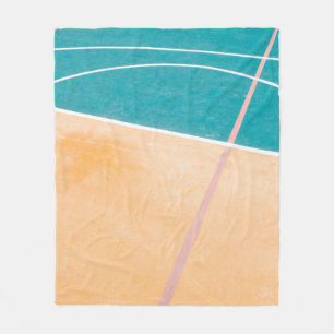 Cool Basketball Artwork Fleece Blanket