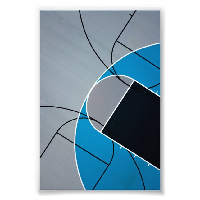 Cool Basketball Artwork Photo Print (Front)