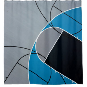Cool Basketball Artwork Shower Curtain