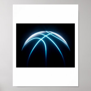 Cool Basketball Ball Poster