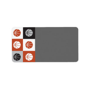 COOL BASKETBALL Bar Mitzvah Print Your Own Label