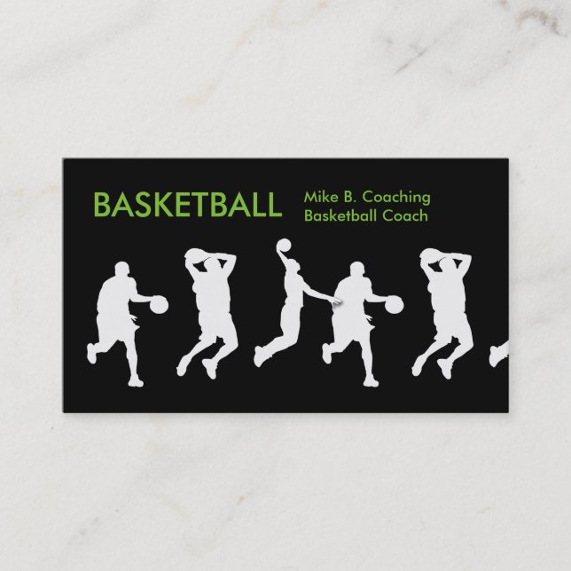 Cool Basketball Business Cards (Front)