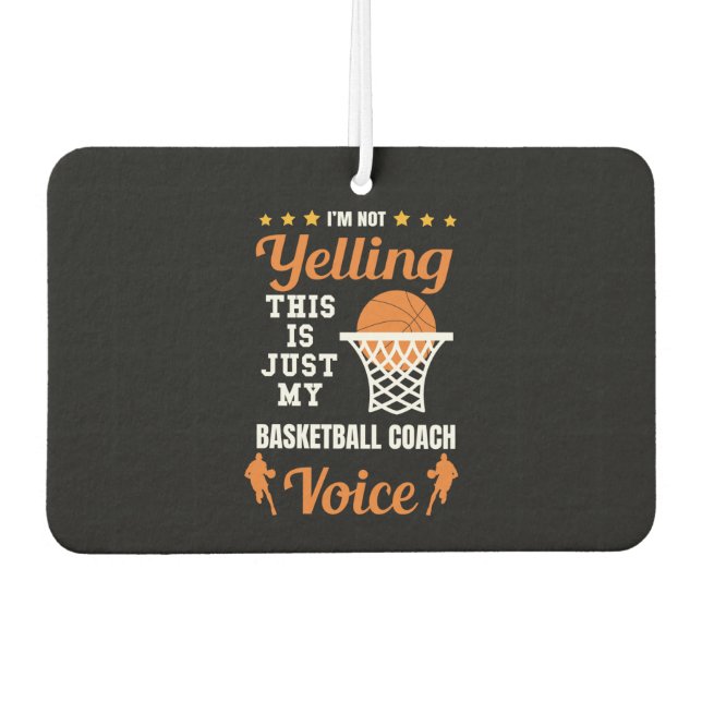 Cool Basketball Car Air Freshener (Front)