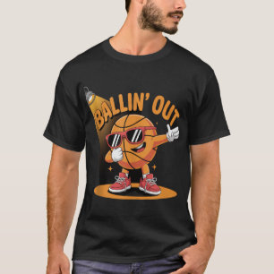Cool Basketball Character With Shades Street Style T-Shirt