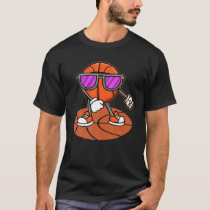 Cool Basketball Dancing With Sunglasses Sports H T-Shirt