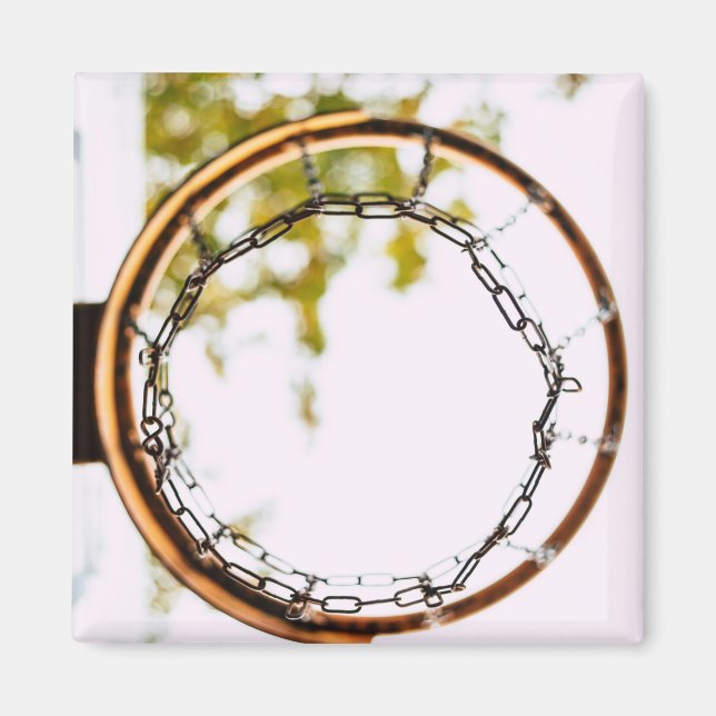 Cool Basketball Design Magnet (Front)