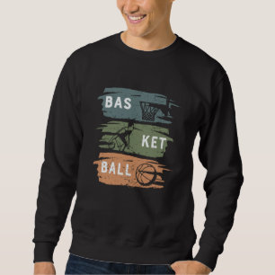 Cool Basketball Design with 3 colours Sweatshirt