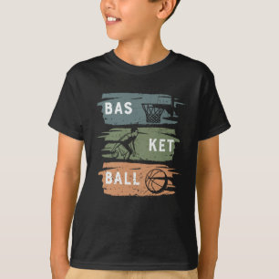 Cool Basketball Design with 3 colours T-Shirt