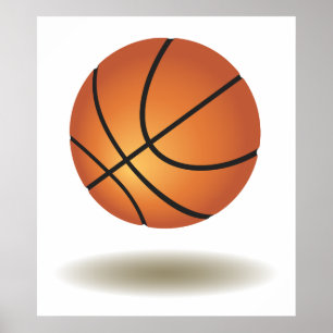 Cool Basketball Emblem Poster