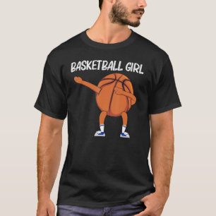 Cool Basketball For Girls Kids Dabbing Ball Team S T-Shirt