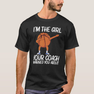 Cool Basketball For Girls Kids Dabbing Ball Team S T-Shirt
