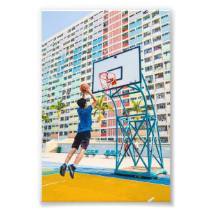 Cool Basketball Gift Photo Print