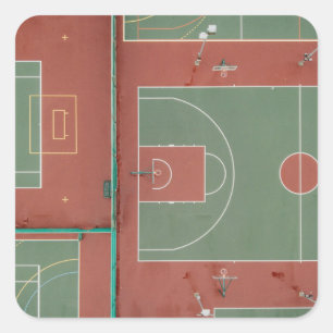 Cool Basketball Gift Square Sticker