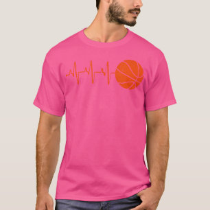 Cool Basketball Heartbeat Bball Coach Player Men K T-Shirt
