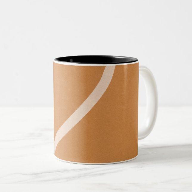 Cool Basketball Hoop Two-Tone Coffee Mug (Front Right)