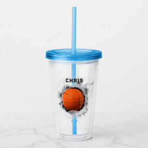 Cool Basketball Sports Acrylic Tumbler