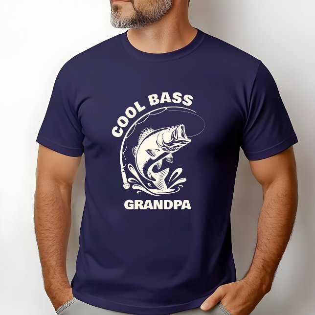 Cool Bass Grandpa  T-Shirt (Cool Bass Grandpa with ability to customize with your grandpa's name!)