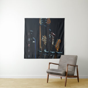Cool Bass Guitar Tapestry
