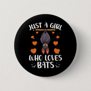 Cool Bat For Women Girls Fruit Bat Lovers Animal H 6 Cm Round Badge