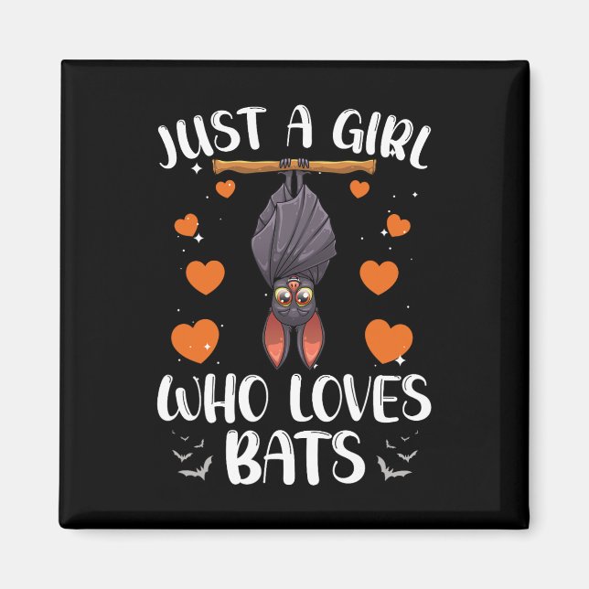 Cool Bat For Women Girls Fruit Bat Lovers Animal H Magnet (Front)