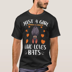 Cool Bat For Women Girls Fruit Bat Lovers Animal H T-Shirt