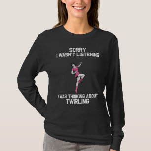 Cool Baton Twirling For Women Girls Twirler Majore T-Shirt