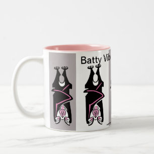 Cool  BATTY Vibes - Halloween Two-Tone Coffee Mug