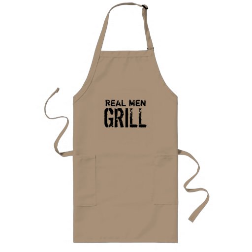 Image of Cool BBQ chef apron for men | Real men grill