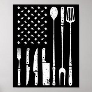Cool Bbq Grilling Design For Men Women Byrbecue Me Poster