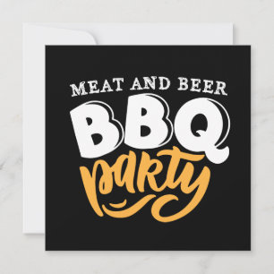 cool bbq outside party Invitation