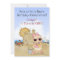 Cool Beach Baby 1st Birthday Invitation for Girls