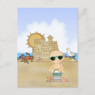 Cool Beach Baby ~ Neutral Postcard
