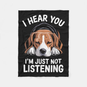 Cool Beagle Design For Men Women Dog Themed Beagle Fleece Blanket