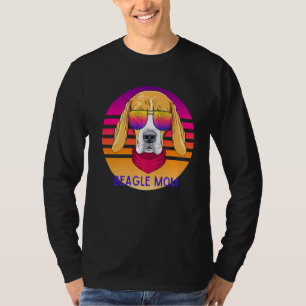Cool Beagle Mum Dog Head Mother's Day Hound T-Shirt