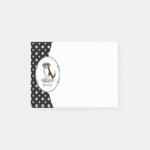 Cool Beagle with Sunglasses (tri colour 3) Funny Post-it Notes