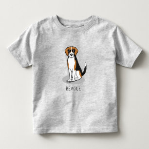 Cool Beagle with Sunglasses (tri colour 3) Funny Toddler T-Shirt