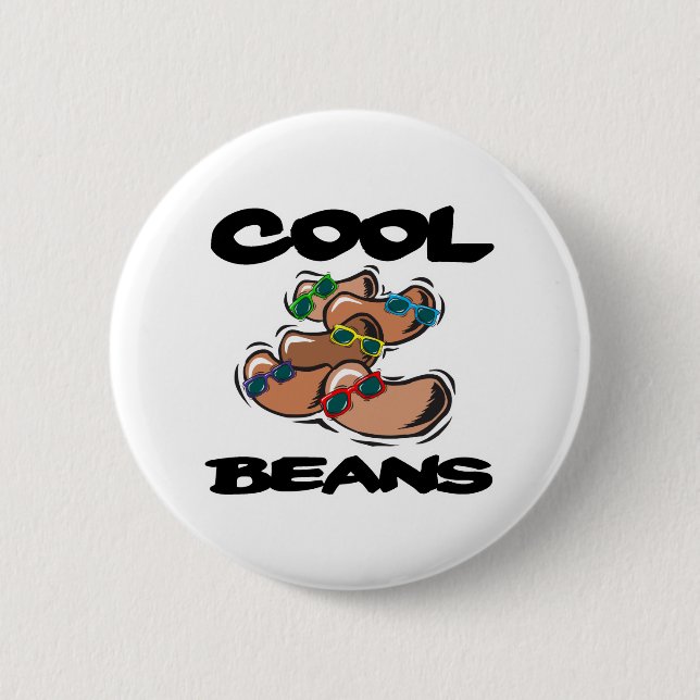 Cool Beans 6 Cm Round Badge (Front)