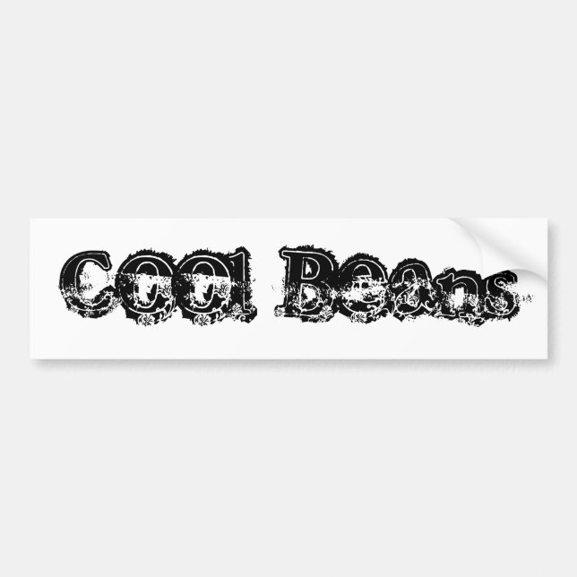 Cool Beans Bumper Sticker (Front)