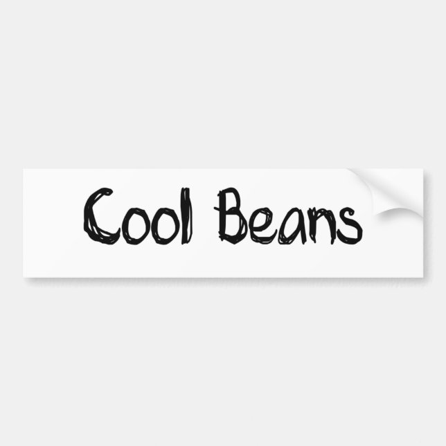 Cool Beans Bumper Sticker (Front)
