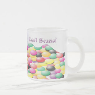 Cool Beans! Frosted Glass Coffee Mug