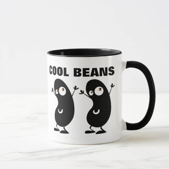 Cool Beans Funny Coffee Mug (Right)