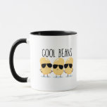 Cool Beans Funny Cute Beans with Sunglasses Mug<br><div class="desc">Cute Beans wearing shades,  looking pretty cool.  Cool Beans!</div>